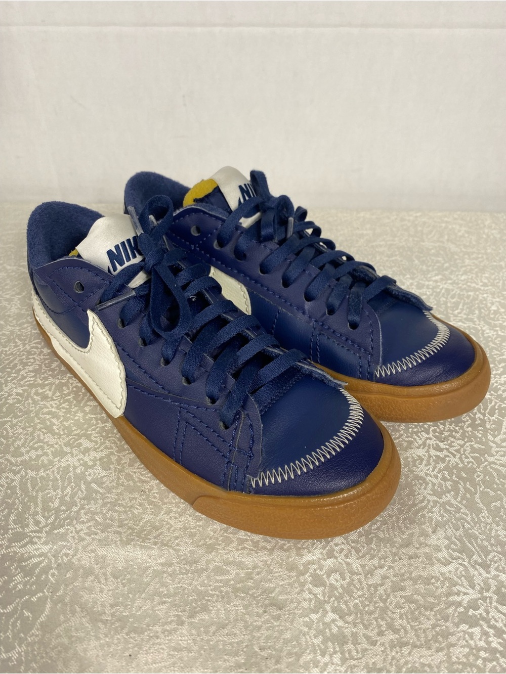 Nike Blazer Low 77 Midnight Navy Men Size 8 Sneakers